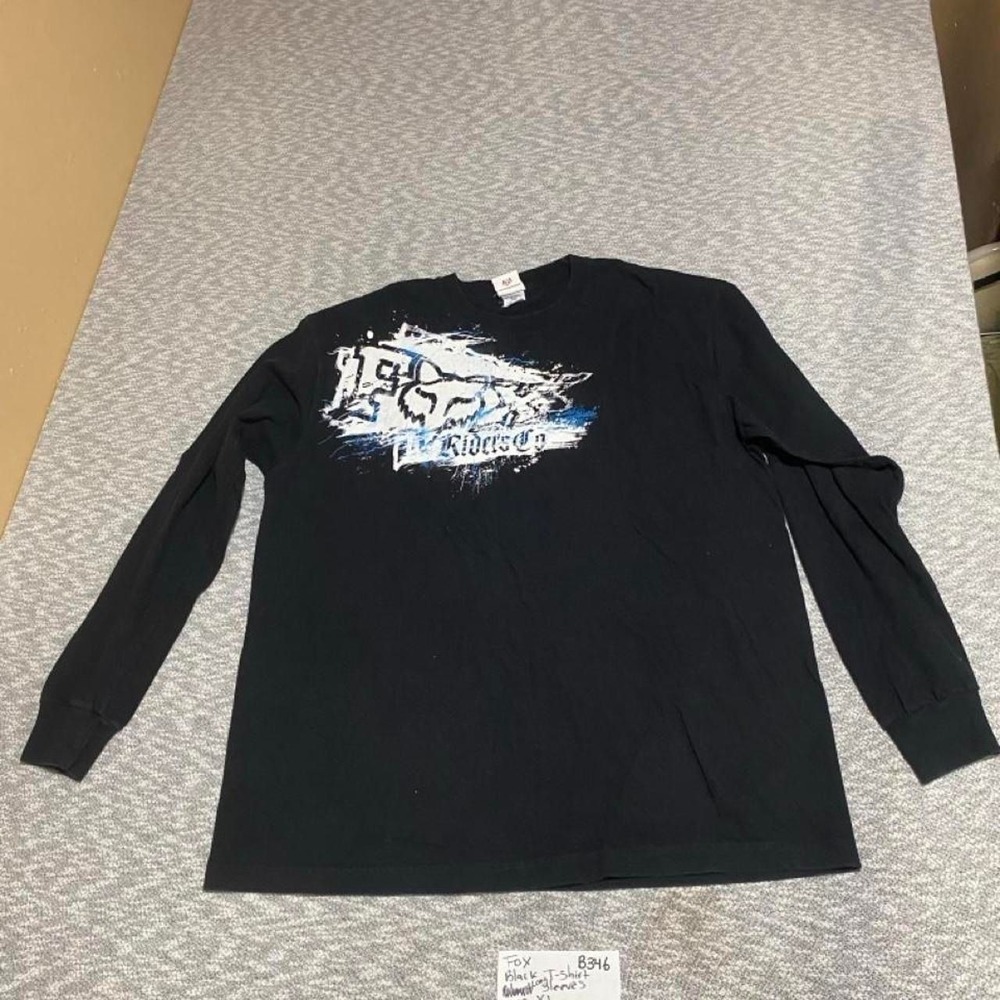 Fox Racing black long sleeve cotton shirt  XL. SKU-B346